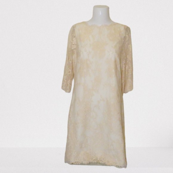 Ted Baker $335 Laavia Wide Sleeve Lace Dress Shell Sz 3 NWT! - Picture 3 of 6